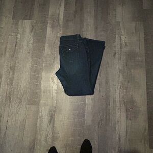 Simply Vera Vera Wang Dark Blue Flare Jeans